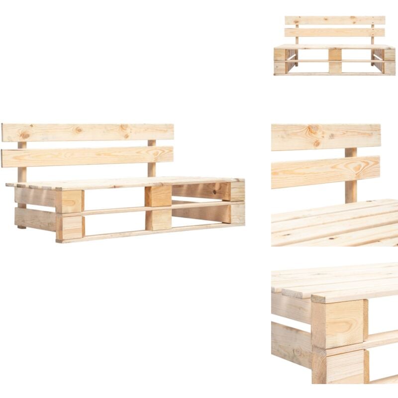Vidaxl - Banc palette de jardin bois - Banc De Jardin - Banc En Bois - Mobilier De Jardin - Terrasse - Jardin