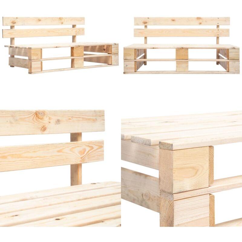 Banc palette de jardin bois - Banc De Jardin - Banc En Bois - Mobilier De Jardin - Terrasse - Jardin - Home & Living