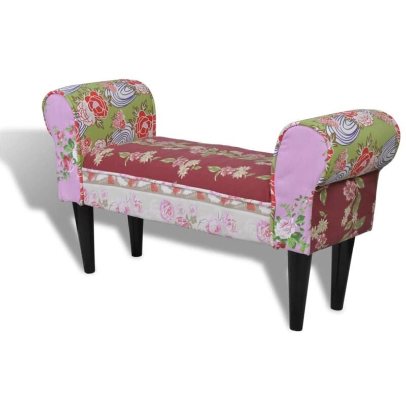 Banc patchwork large vidaXL