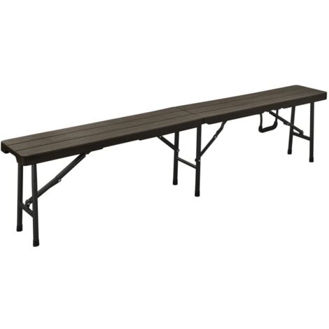 Banc Pliant Fini Bois Brun