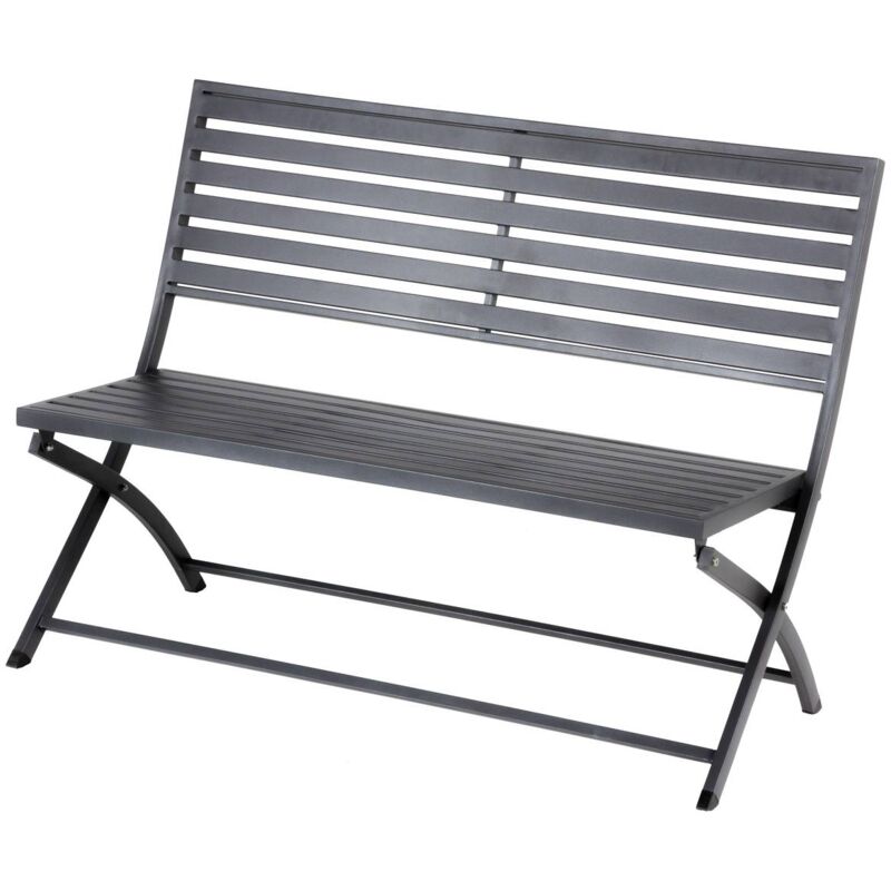 Hesperide - Banc pliant Olbia noir graphite Hespéride - Graphite