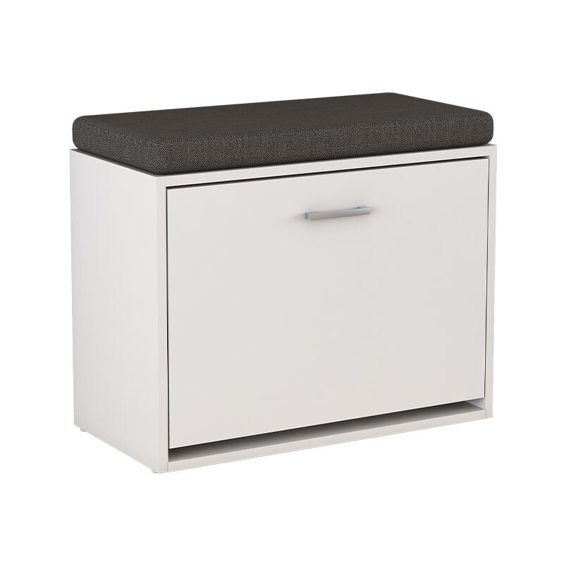 Banc pour chaussures Georg, Blanc, 60 x 49.5 cm avec support, Vicco