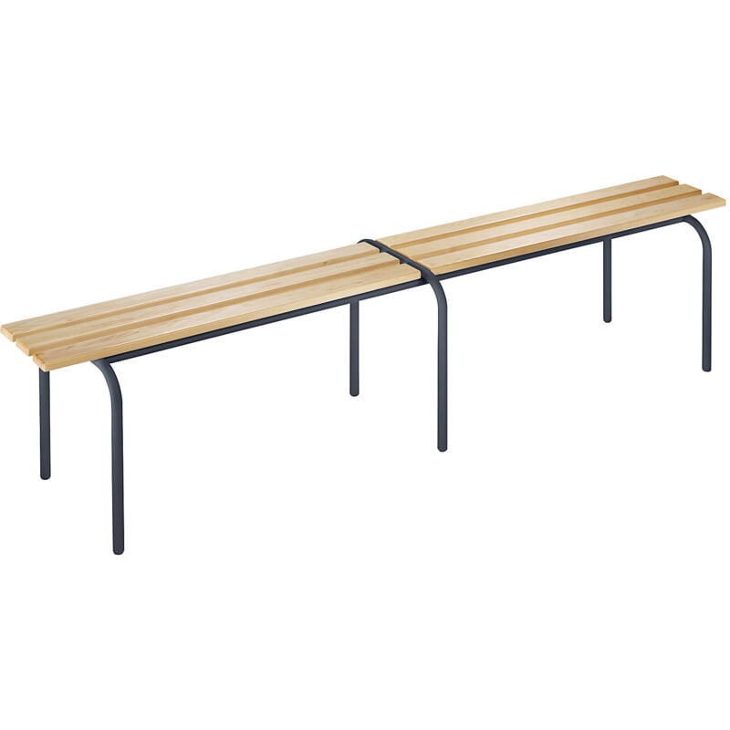 Certeo - frankel kaiserkraft, Banc pour vestiaires empilable, lattes en