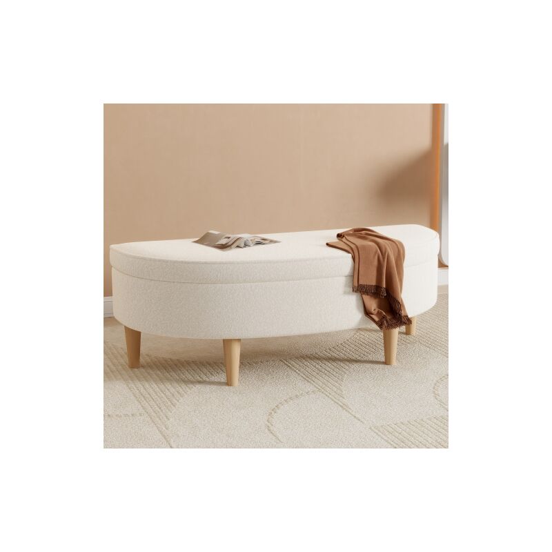 Banc rembourré, banc de lit, tabouret de lit, demi - cercle tabouret surface, canapé de chambre profilé, banc de piano, banc de salle à manger avec