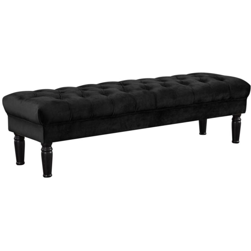 Banc rinaldo - Velours noir