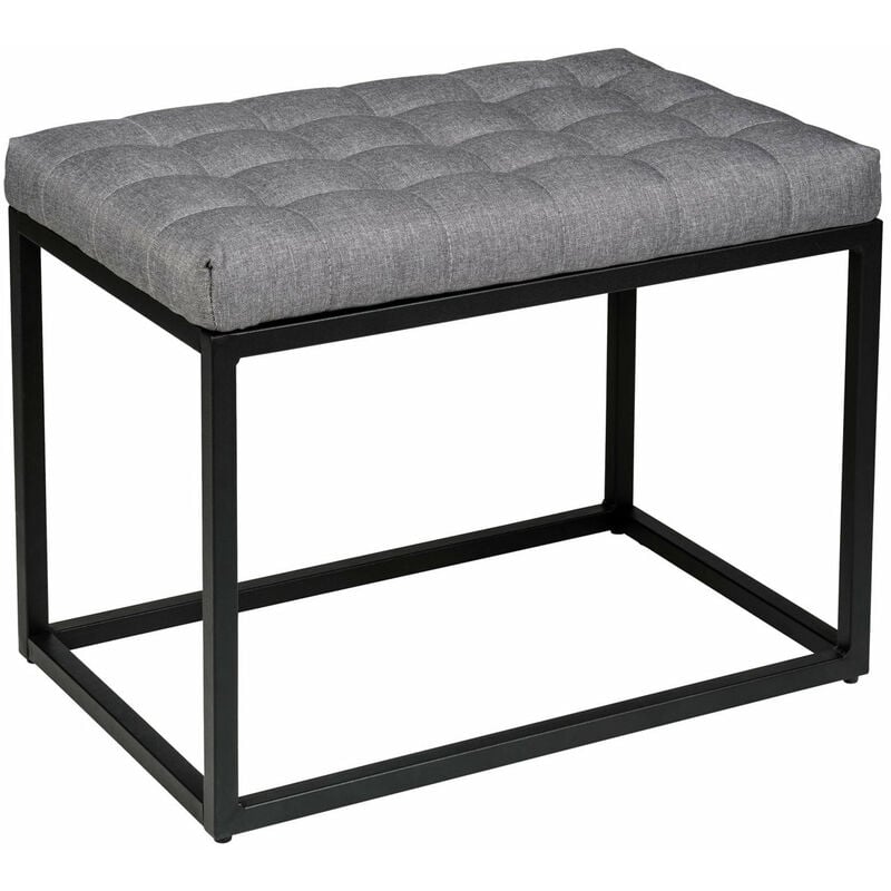 Wenko - Banc sur structure en métal amandola avec coussin