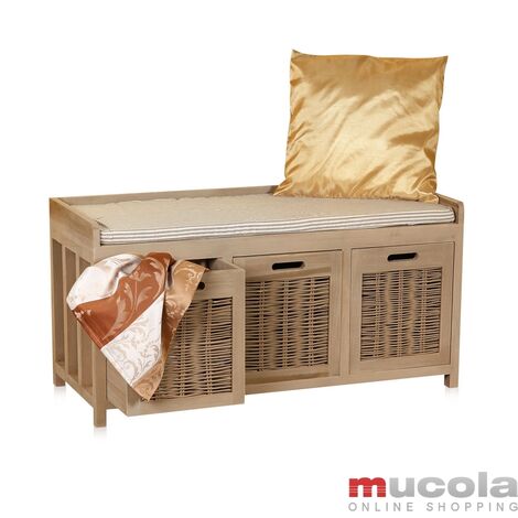 Banc, tabouret, coffre de rangement chaussures paniers bancaires stockage banc vestiaire