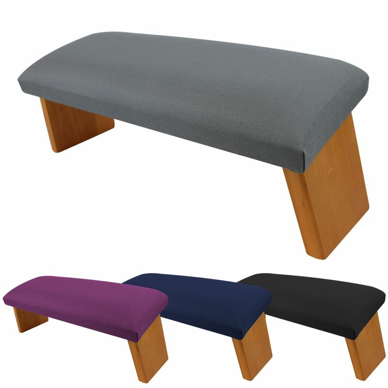 Banc, tabouret de méditation, yoga pliant en bois - Gris Vivezen