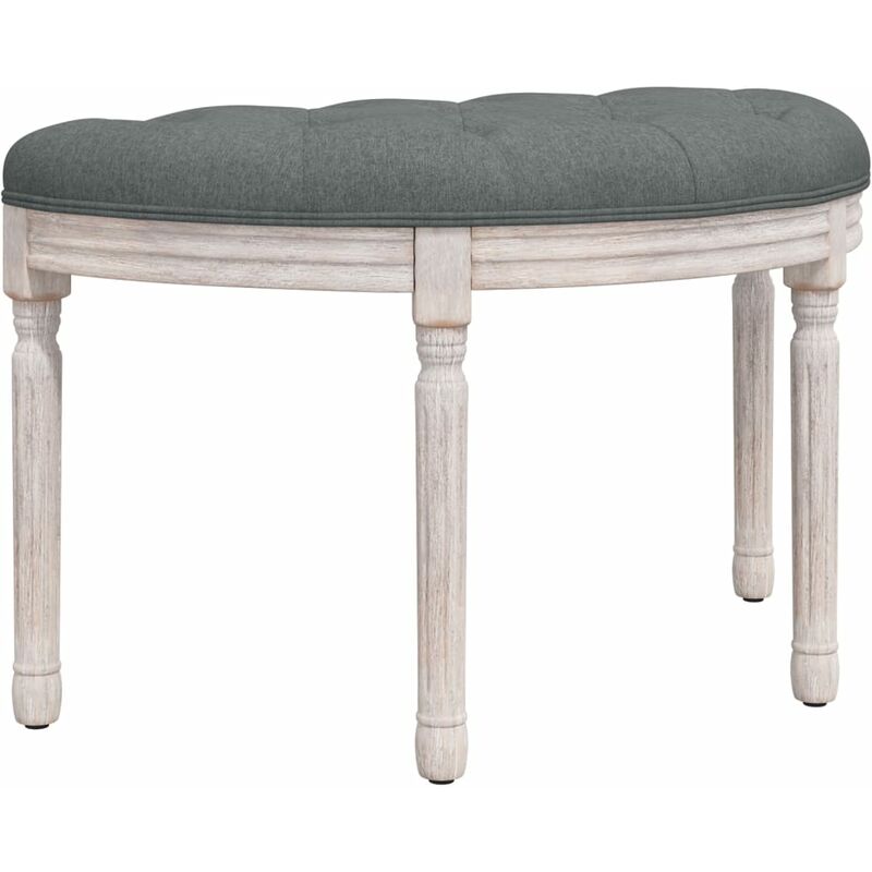 Banc Gris foncé 81,5x41x49 cm Tissu Vidaxl