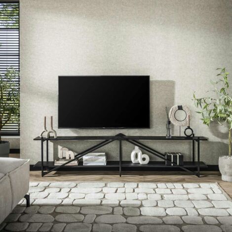 Banc tv moderne 2 niveaux 220 cm RALF