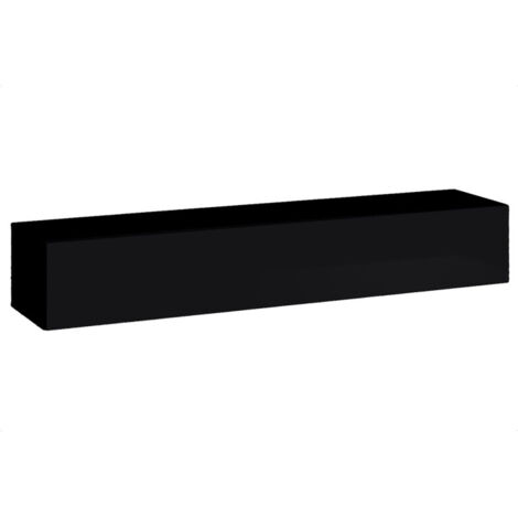 Banc TV Mural Design "Switch" 180cm Noir