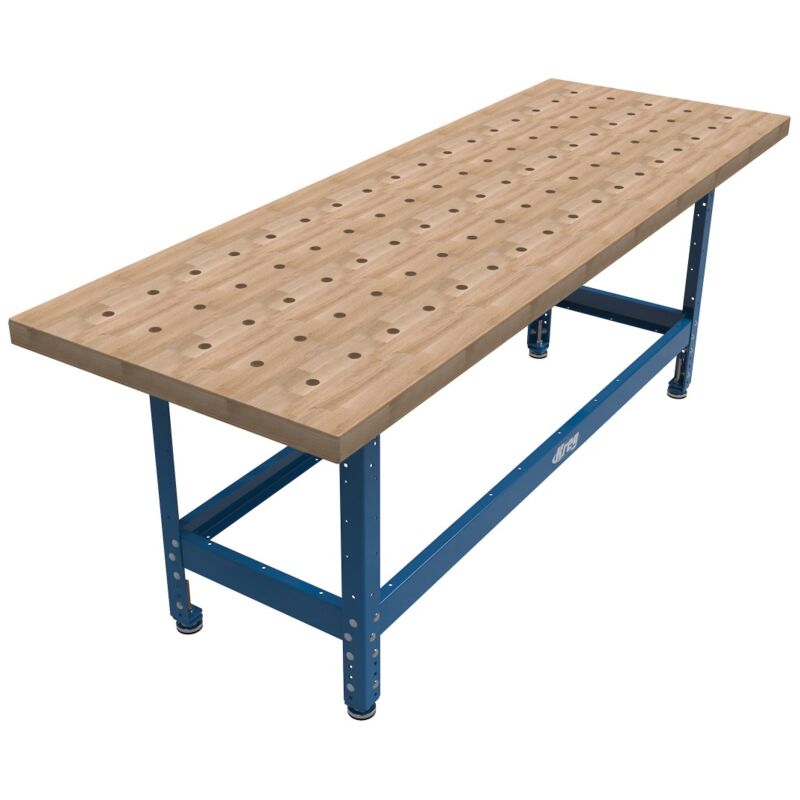 Kreg - Banc universel avec plateau en bois dur 610 mm x 1727 mm avec trous pour plateau perforés UBENCH-6824-DH