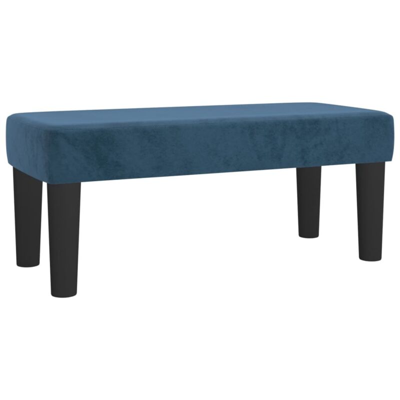 Vidaxl - Banc Bleu foncé 70x30x30 cm Velours