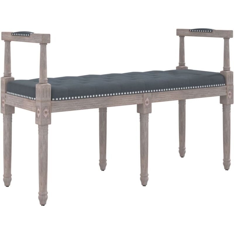 Vidaxl - Banc Gris foncé 110x40x70 cm Velours