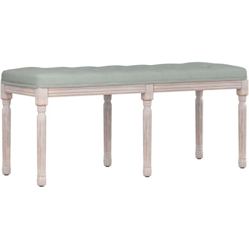 Banc Gris clair 110x40x49 cm Velours Vidaxl
