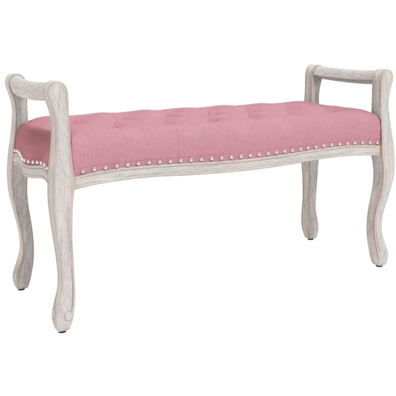 Vidaxl - Banc Rose 110x45x60 cm Velours