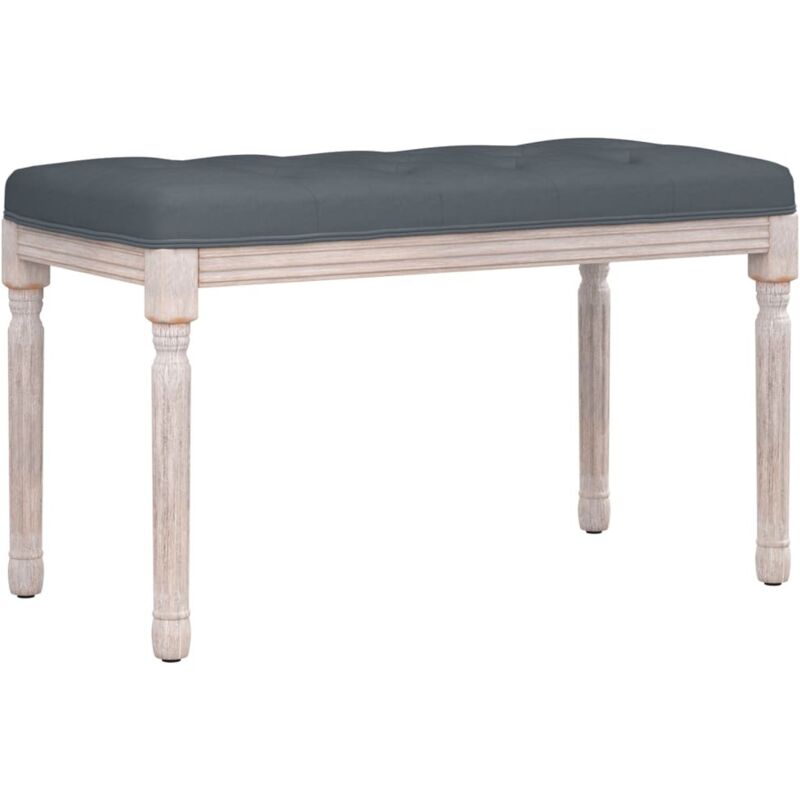 Banc Gris foncé 80x40x49 cm Velours Vidaxl