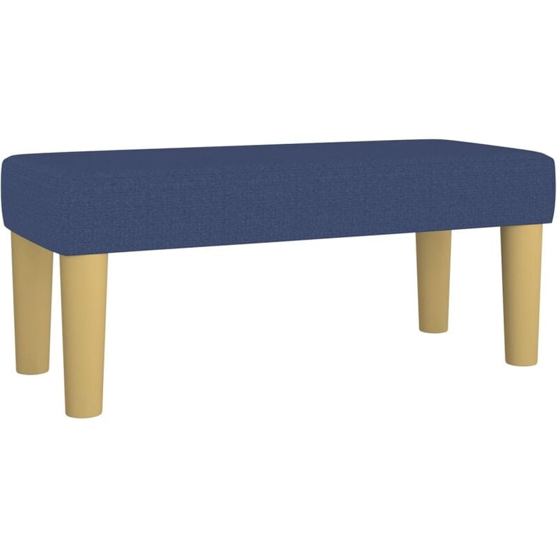 Banc Bleu 70x30x30 cm Tissu Vidaxl