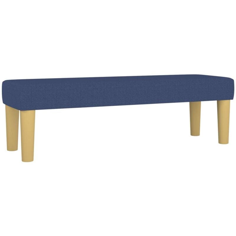 Banc Bleu 100x30x30 cm Tissu vidaXL