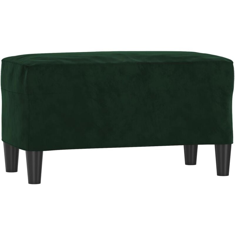 Vidaxl - Banc Vert foncé 70x35x41 cm Velours