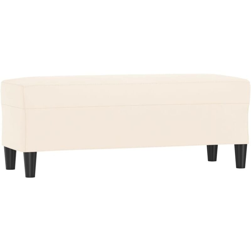 Vidaxl - Banc Crème 100x35x41 cm Velours
