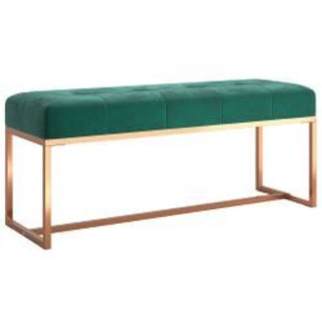 Banc Vert foncé 110x36x45 Velours