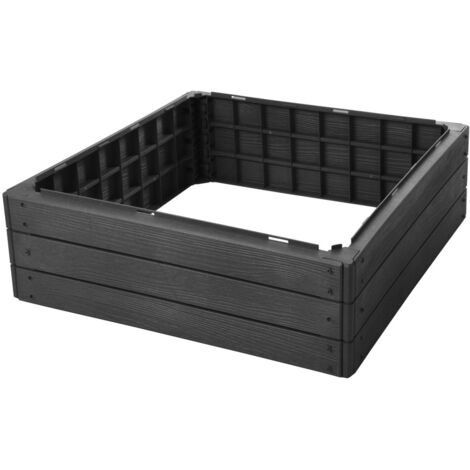BANCAL PLASTICO 75,6x75,6x25 CM NEGRO