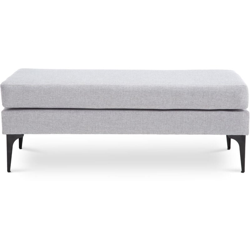 Sicaan - Banc/bout de lit max tissu gris clair