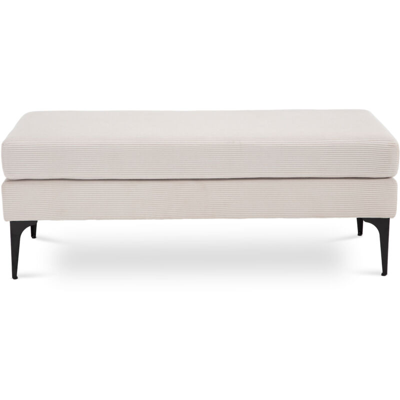 Sicaan - Banc/bout de lit max velours côtelé beige