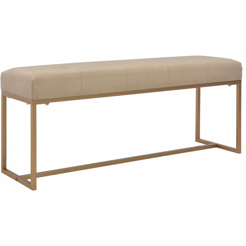 

Banco 120 cm terciopelo beige