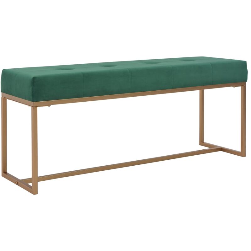 

vidaXL Banco Terciopelo 120 cm Verde - Verde