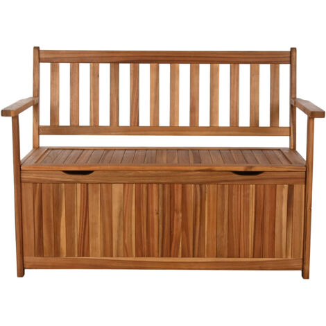 Banco Acacia 120X60X87 Con Tapa Natural Marron