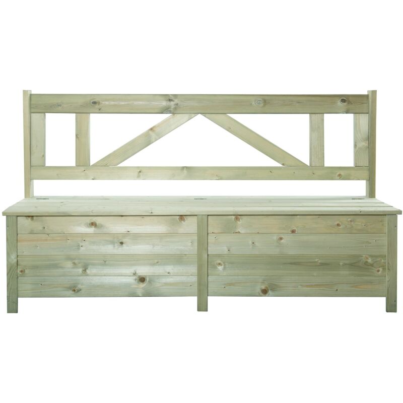 

Banco Arcón de Madera Tratada para Jardín Gardiun Maxim 159x39x90 cm 160 L