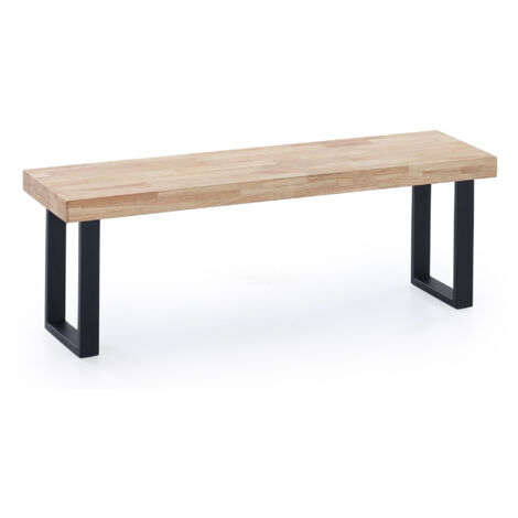 Banco Asiento Loft Roble Nordish  / Negro. OK1266