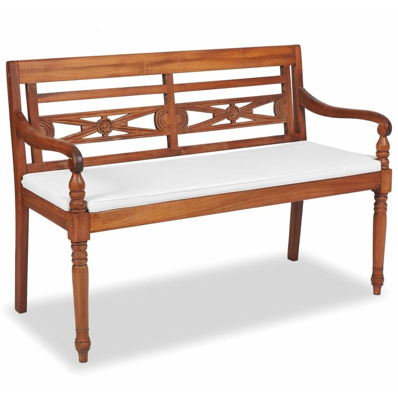 

Banco Batavia con cojines 120 cm teca