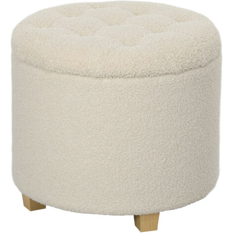 Banco con almacenaje de 45 x 41 cm, banco cama con efecto cachemir, tapizado para recibidor, dormitorio y salón.