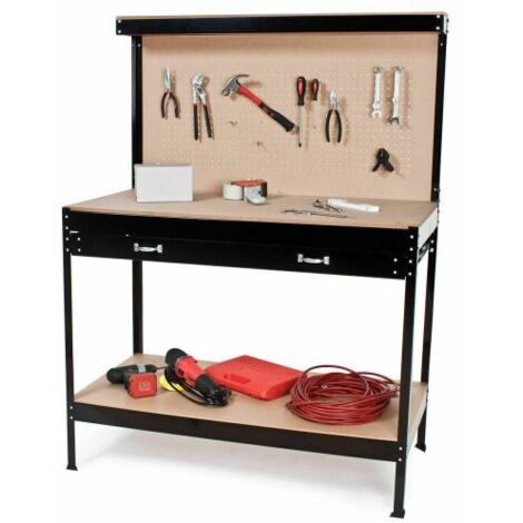BANCO DA LAVORO EFFE - PIANO MDF CM. 120X60X H 155 C/CASSETTO - 1 pezzo