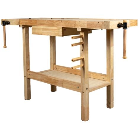 banco da lavoro in legno easy system, 148x61x86cm