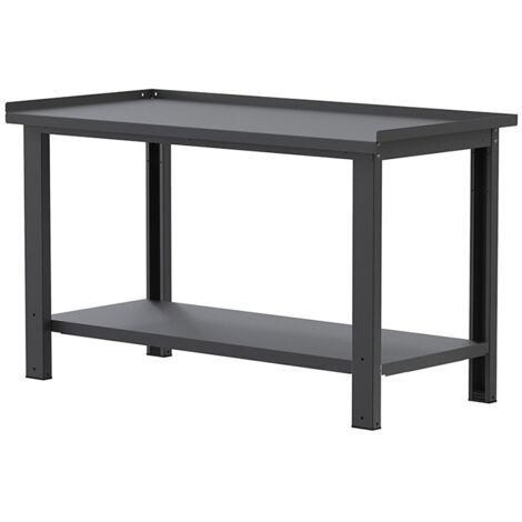 Banco da lavoro SOGI X3N100A - 1.5 m - piano in acciaio - grigio antracite