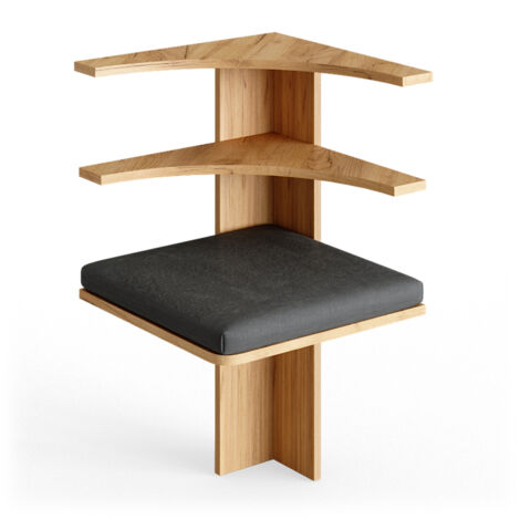 Banco de comedor Roman, Roble arena, 43.5 x 43.5 cm, Vicco