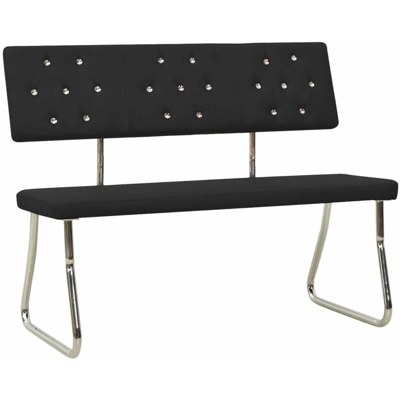 

Banco de cuero sintético 110 cm negro