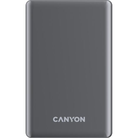 Banco de energía CANYON OnPower 505 slim Magsafe 5000 mAh PD20W Grafito