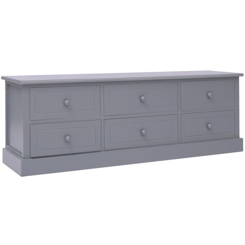 

Banco de entrada de madera gris oscuro 115x30x40 cm - Gris