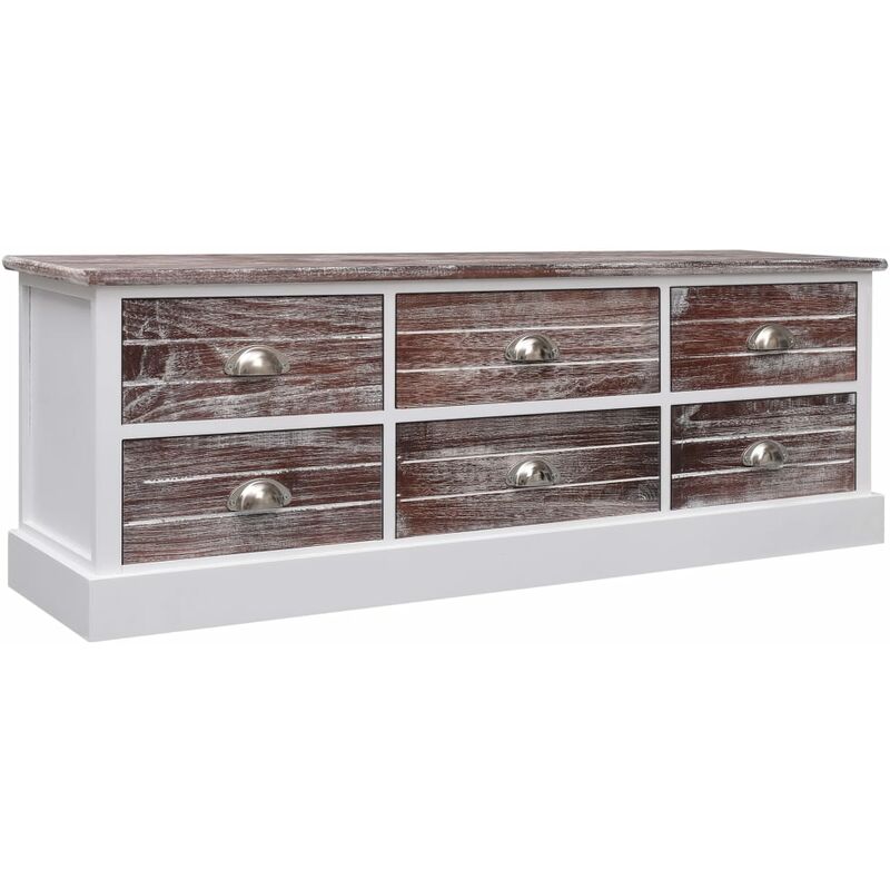 

Banco de entrada de madera marrón 115x30x40 cm - Marrón
