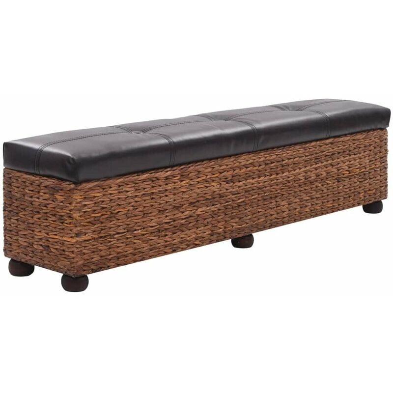 

Banco de hierba marina 140x29x36 cm marron