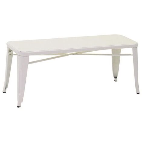 Banco de hierro Bristol blanco