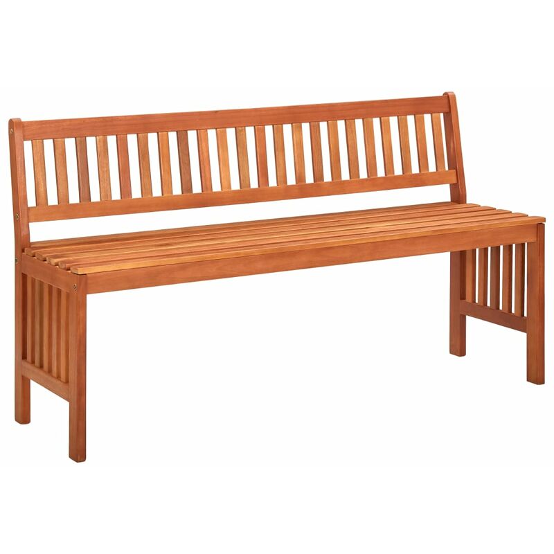 

Banco de jardín 137 cm madera de eucalipto maciza