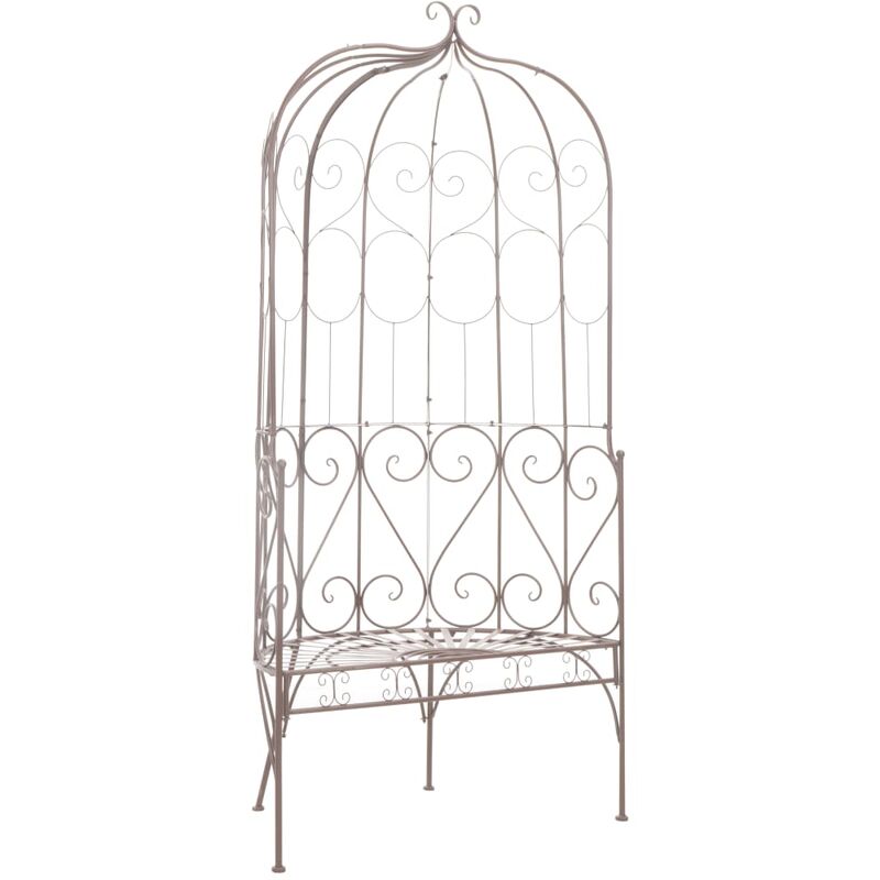 

Banco de jardín 95 cm hierro color marrón antiguo