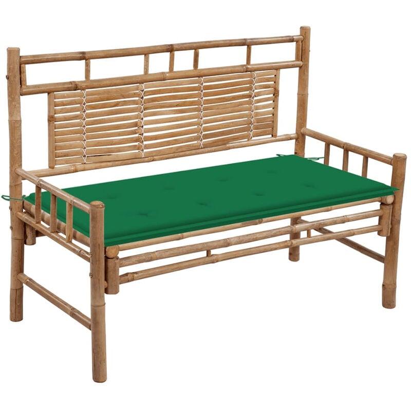 

Banco de jardin con cojin bambu 120 cm