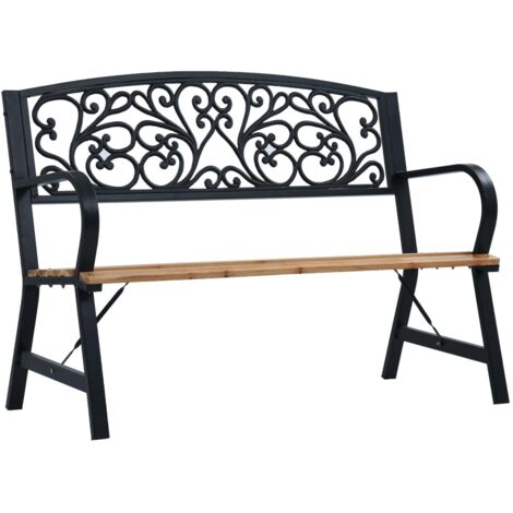 Banco de jardín de madera 120 cm